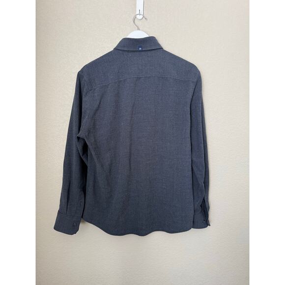 Mizzen + Main City Flannel Men’s Button Down Size Medium Navy Heather Quality - Picture 6 of 7